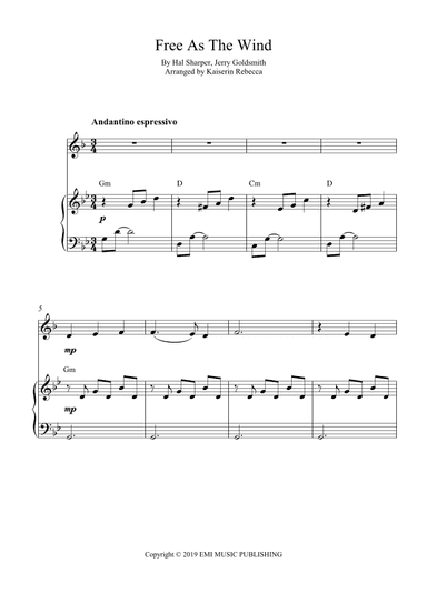 Free As The Wind (arr. Kaiserin Rebecca)