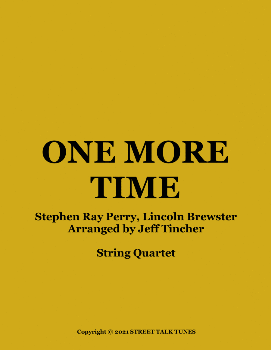 One More Time (arr. Jeff Tincher)