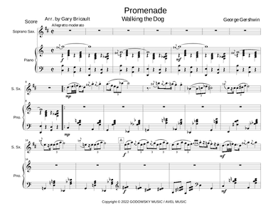 Promenade (walking The Dog) (arr. Gary Bricault)