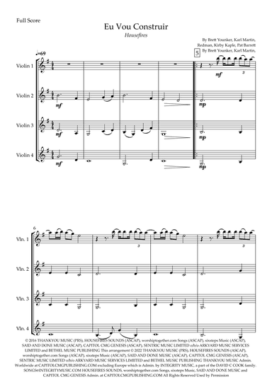 Build My Life (arr. Fabio Britto)