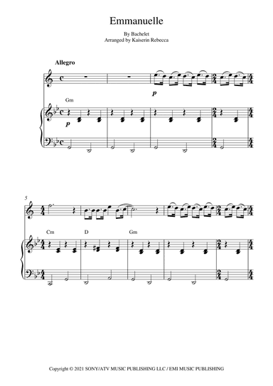 Emmanuelle (arr. Kaiserin Rebecca)