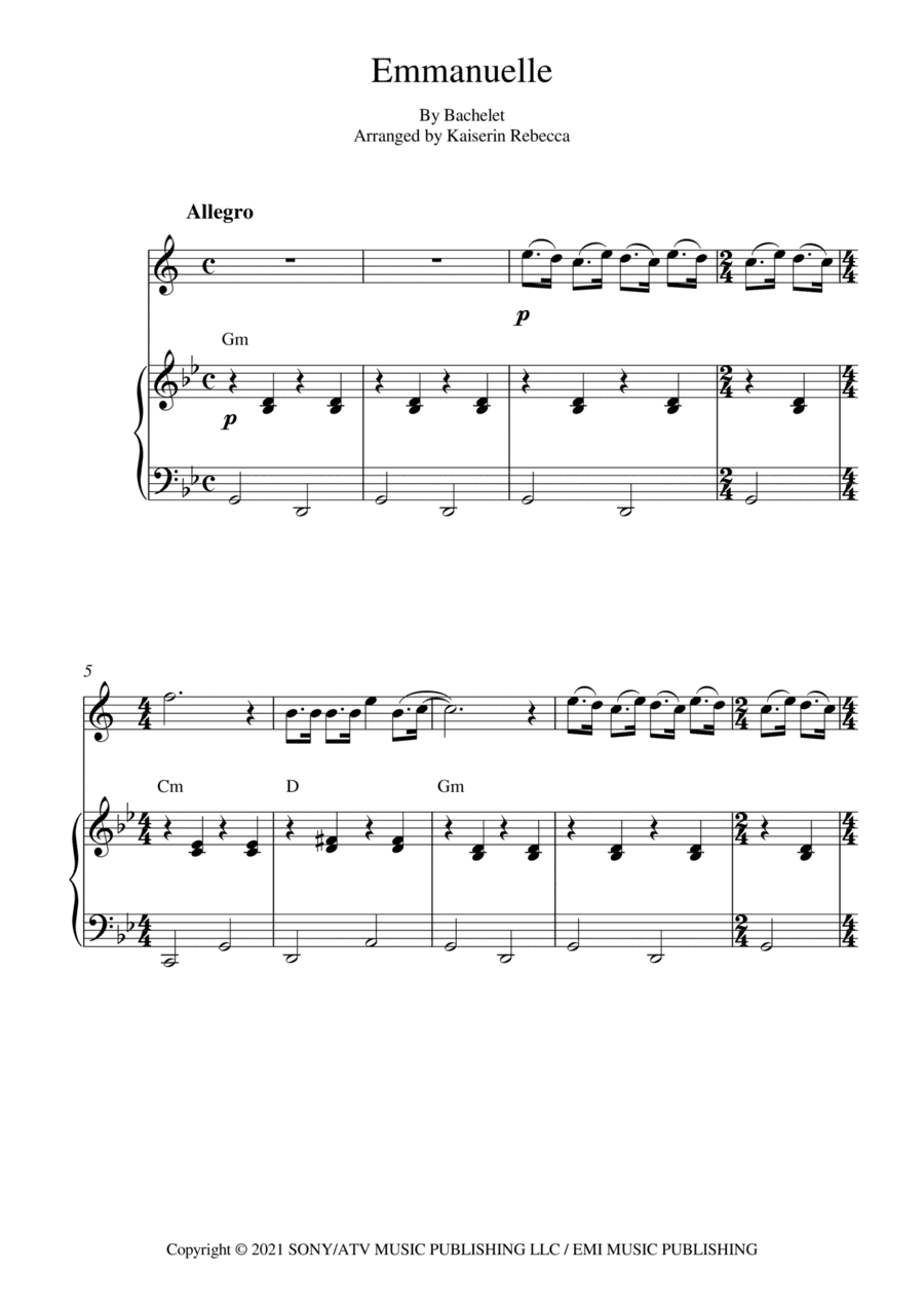 Emmanuelle (arr. Kaiserin Rebecca)