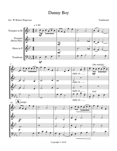 Danny  Boy (arr. W. Robert Hogeveen)