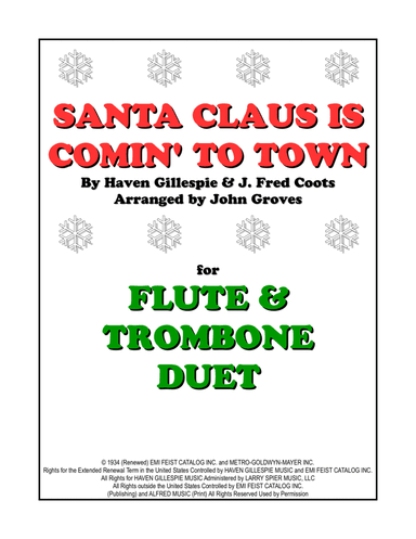 Santa Claus Is Comin' To Town (arr. John Groves)