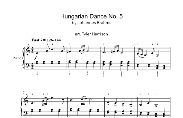 Hungarian Dance No. 5 (arr. Tyler Harrison)