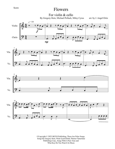 Flowers (arr. José angel Ortiz ramirez)