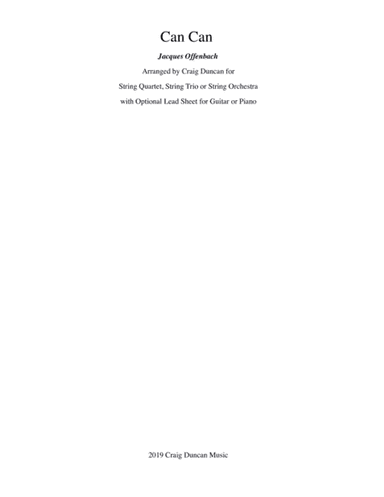 Can Can (arr. Carig Duncan)