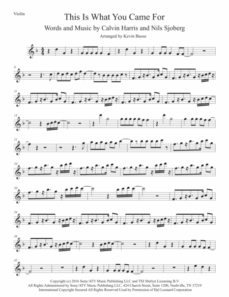 This Is What You Came For (arr. Kevin Busse)