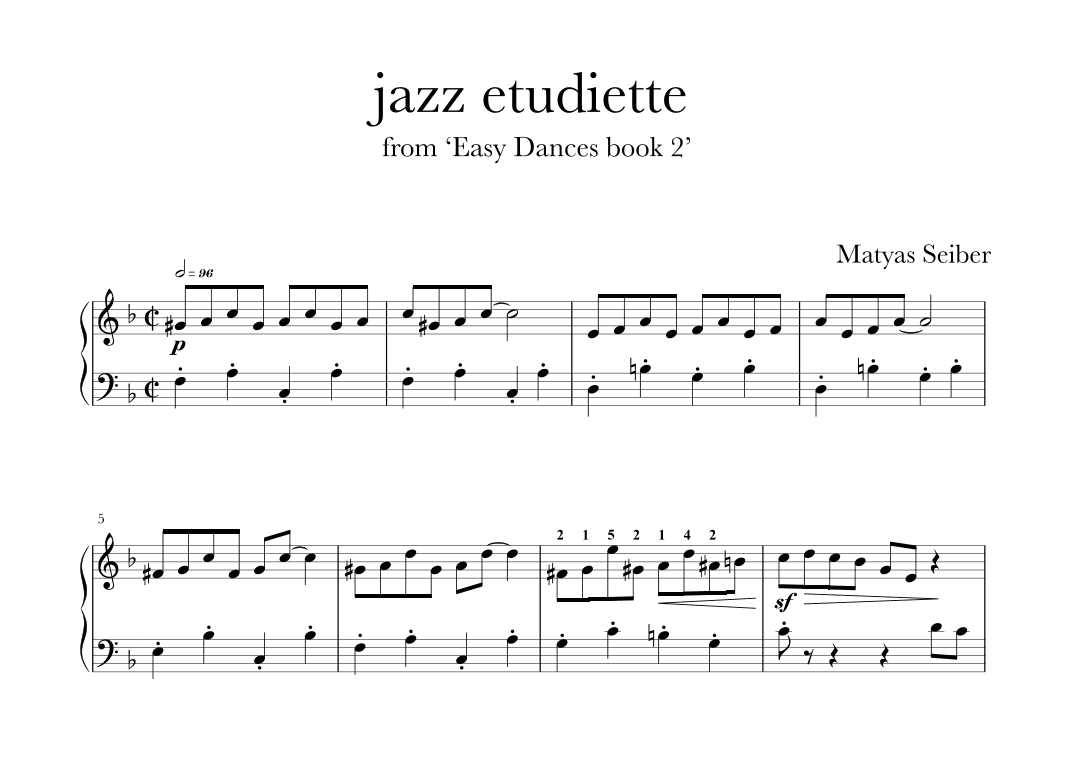 Jazz Etudiette (arr. T Ling)