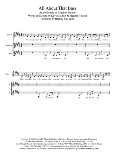 All About That Bass (arr. BK Riha / Brandy Kay Riha)
