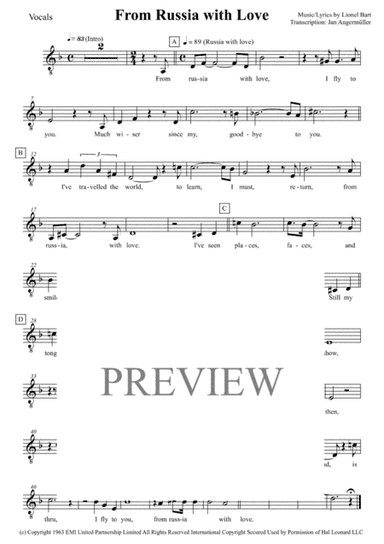 From Russia With Love (arr. Jan Angermüller)