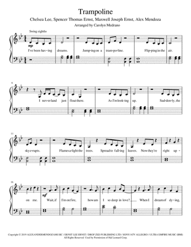 Trampoline (arr. Carolyn Medrano)