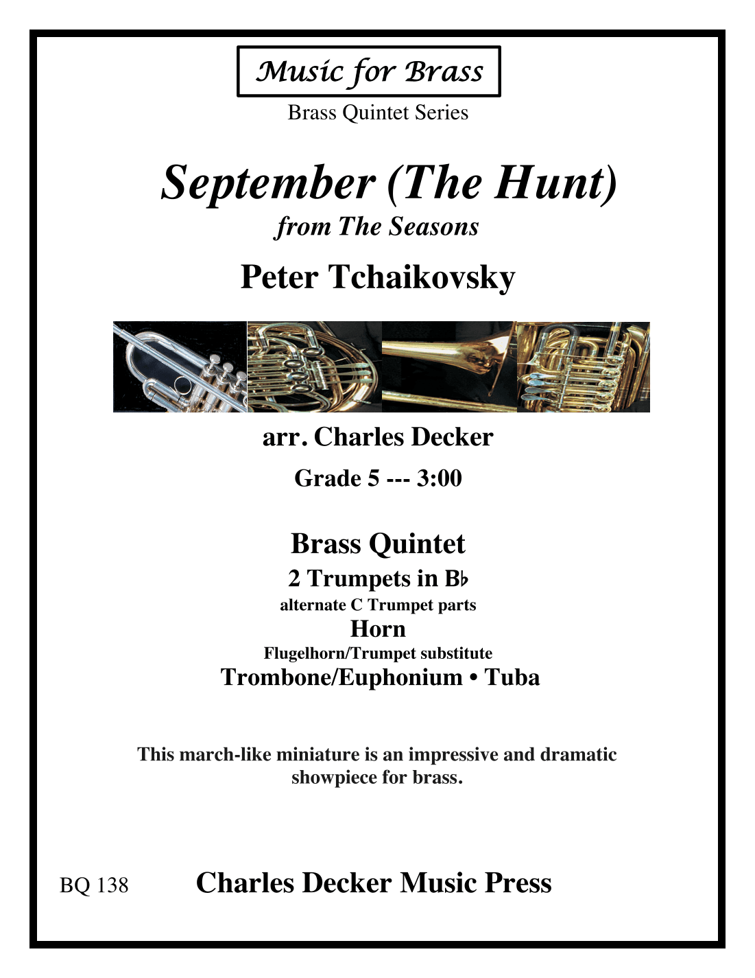September (The Hunt) from The Seasons for Brass Quintet (arr. Charles Decker)