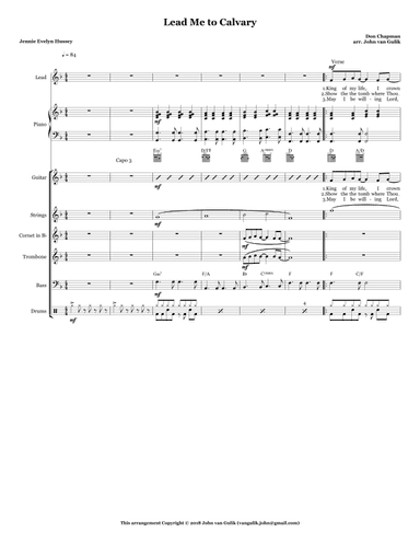 Lead Me to Calvary (arr. John van Gulik)