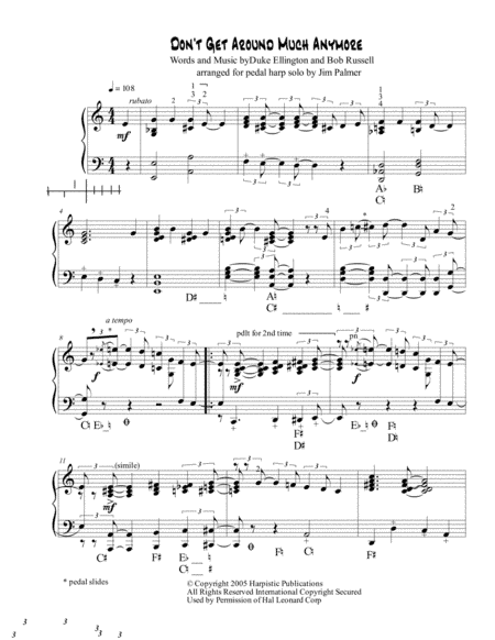 Don't Get Around Much Anymore (arr. Jim Palmer)