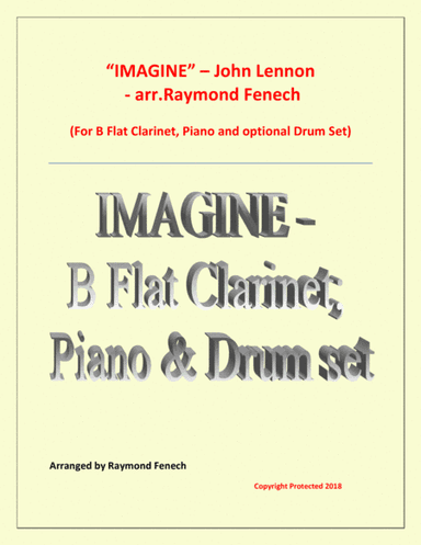 Imagine (arr. B Flat Clarinet; Piano and Drum Set)