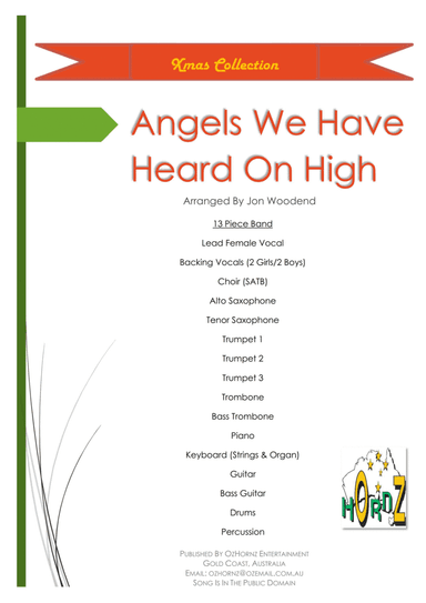 Angels We Have Heard On High (arr. Jon Woodend)