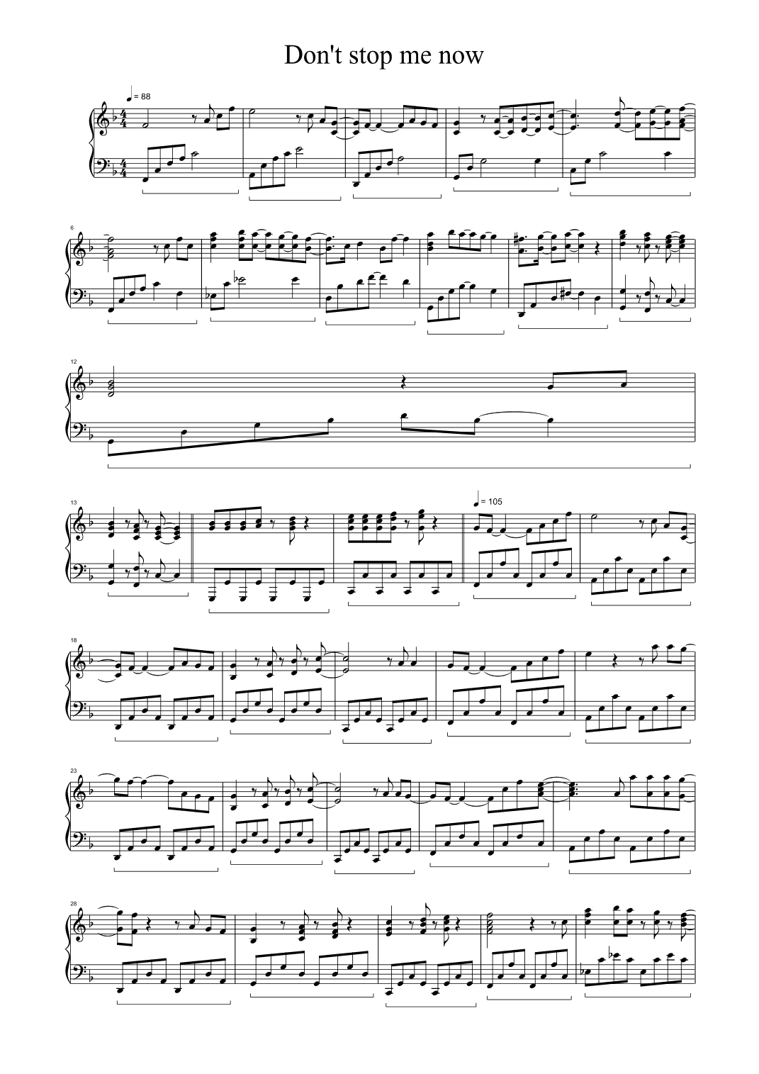 Don't Stop Me Now (arr. Queen)