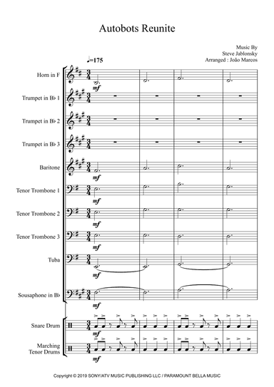 Calling All Autobots (arr. João Marcos Maciel)