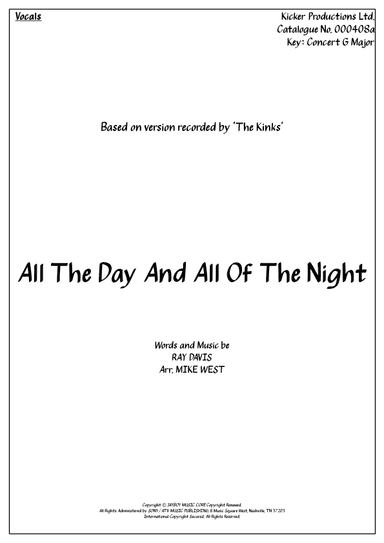 All Day And All Of The Night (arr. Michael Storeton-West)