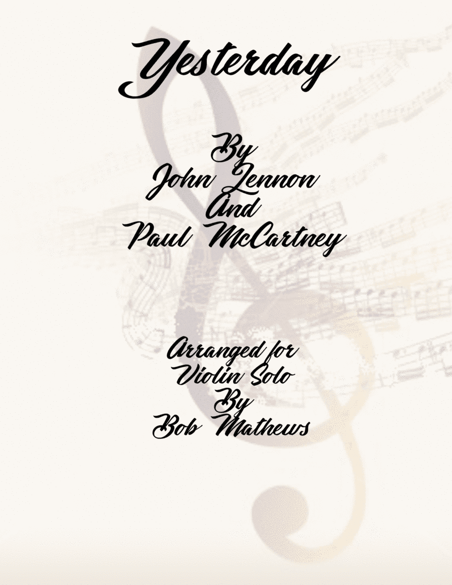 Yesterday (arr. Bob Mathews)