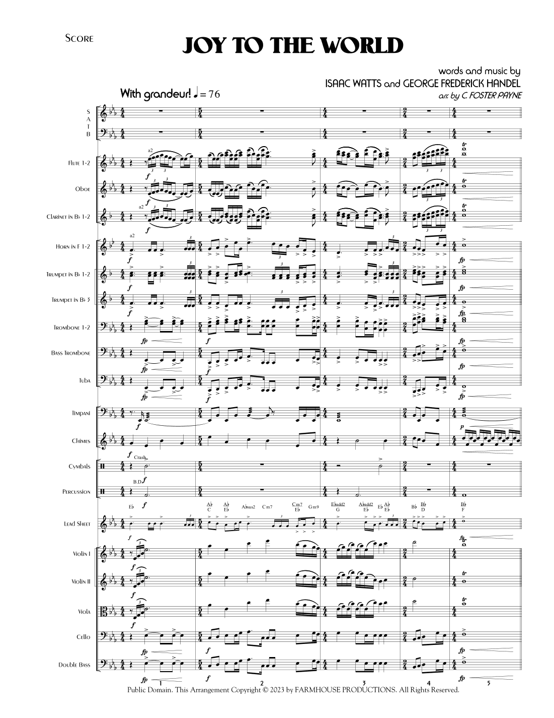 Joy to the World (arr. C. Foster Payne)
