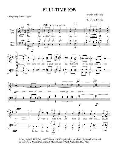 Full Time Job (arr. Brian Hogan)