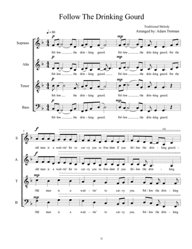 Follow the Drinking Gourd (arr. Adam Trotman)