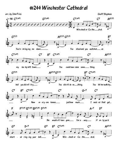 Winchester Cathedral (arr. John Fries)