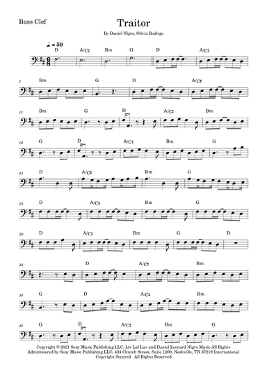 Traitor (arr. Fabio Eduardo de Oliveira)