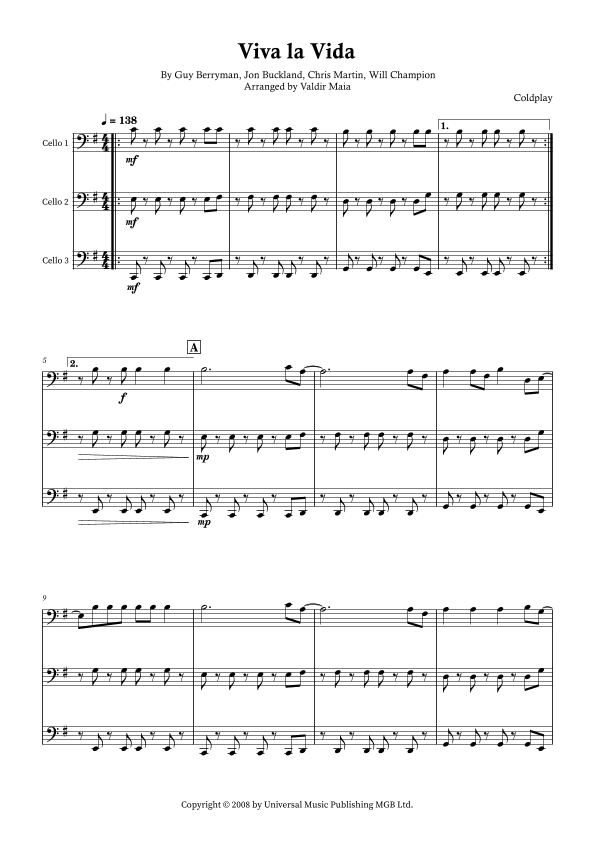 Viva La Vida (arr. Valdir Maia)