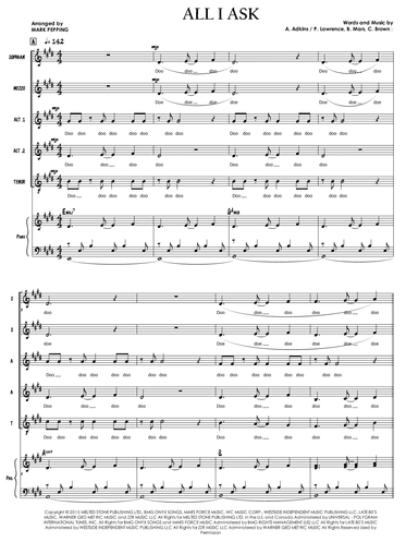 All I Ask (arr. Mark Pepping)