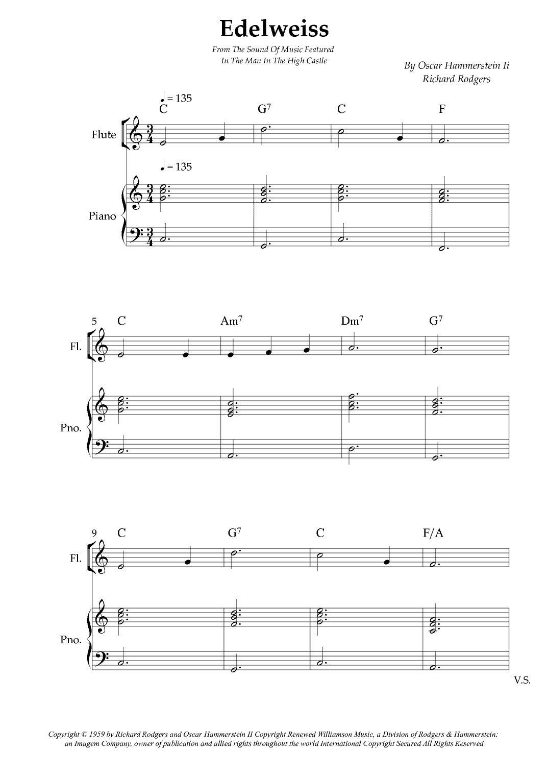 Edelweiss (arr. Wesley S. SIlva)