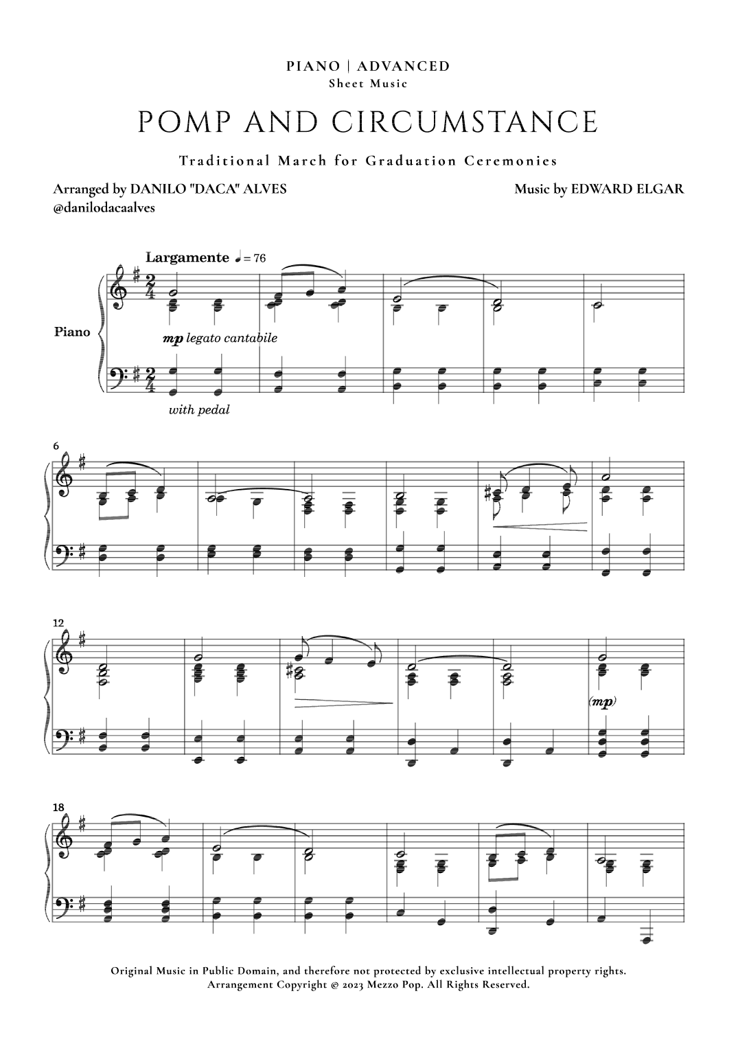 Pomp and Circumstance (arr. Danilo "Daca" Alves)