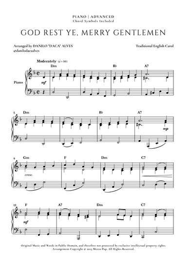 God Rest Ye Merry Gentlemen (arr. Danilo "Daca" Alves)