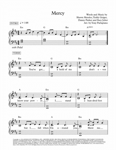 Mercy (arr. Tony Parlapiano)