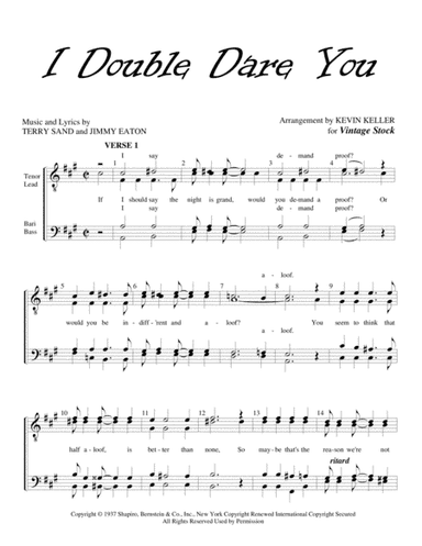 I Double Dare You (arr. Kevin Keller)