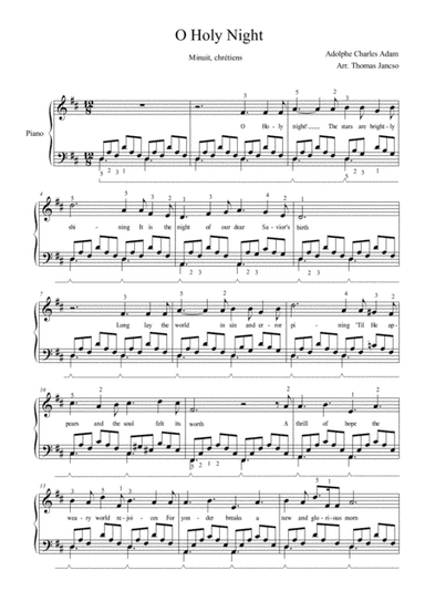 O Holy Night (arr. Thomas Jancso)