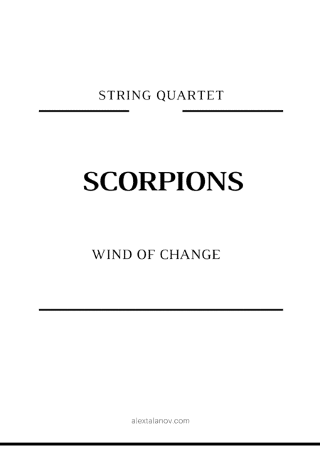 Wind Of Change (arr. Alex Talanov)