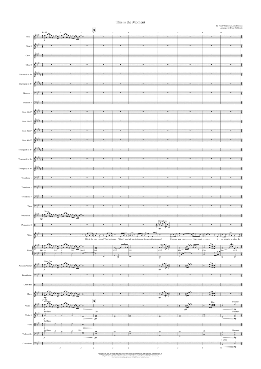 This Is The Moment (arr. Daryl McKenzie)