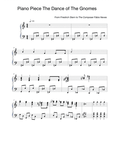 Piano Piece The Dance of The Gnomes