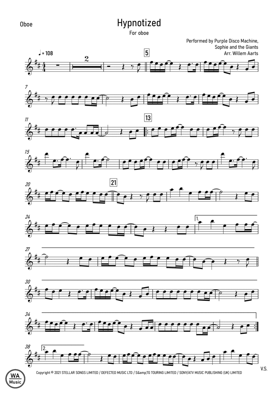Purple Disco Machine (arr. Willem Aarts)