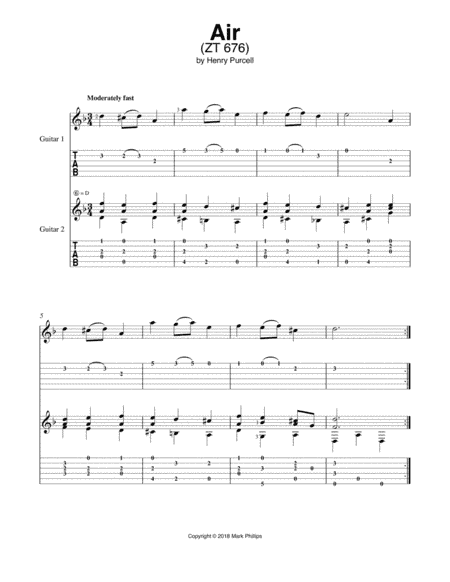 Air (ZT 676) (arr. Mark Phillips)