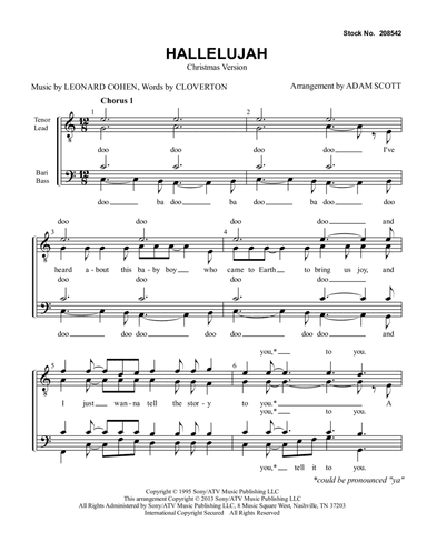 Hallelujah (arr. Adam Scott)