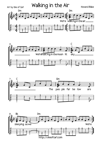 Walking In The Air (arr. Uke of Carl)