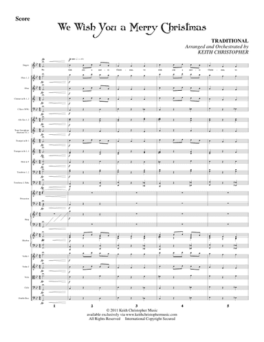 We Wish You a Merry Christmas (arr. Keith Christopher)