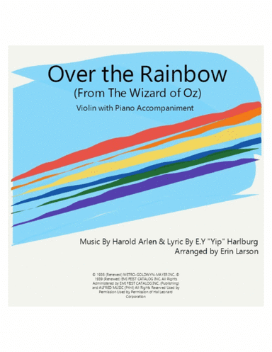 Over The Rainbow (from The Wizard Of Oz) (arr. Erin Larson)
