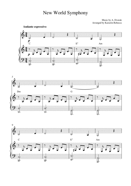New World Symphony (arr. Kaiserin Rebecca)