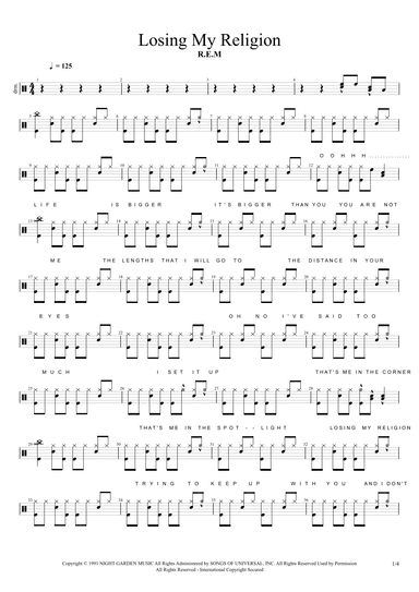 Losing My Religion (arr. Cyril Mayer)
