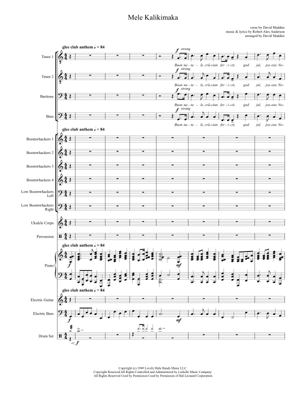 Mele Kalikimaka (arr. David Maddux)